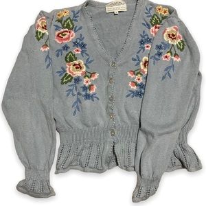 Vintage embroidered sweater